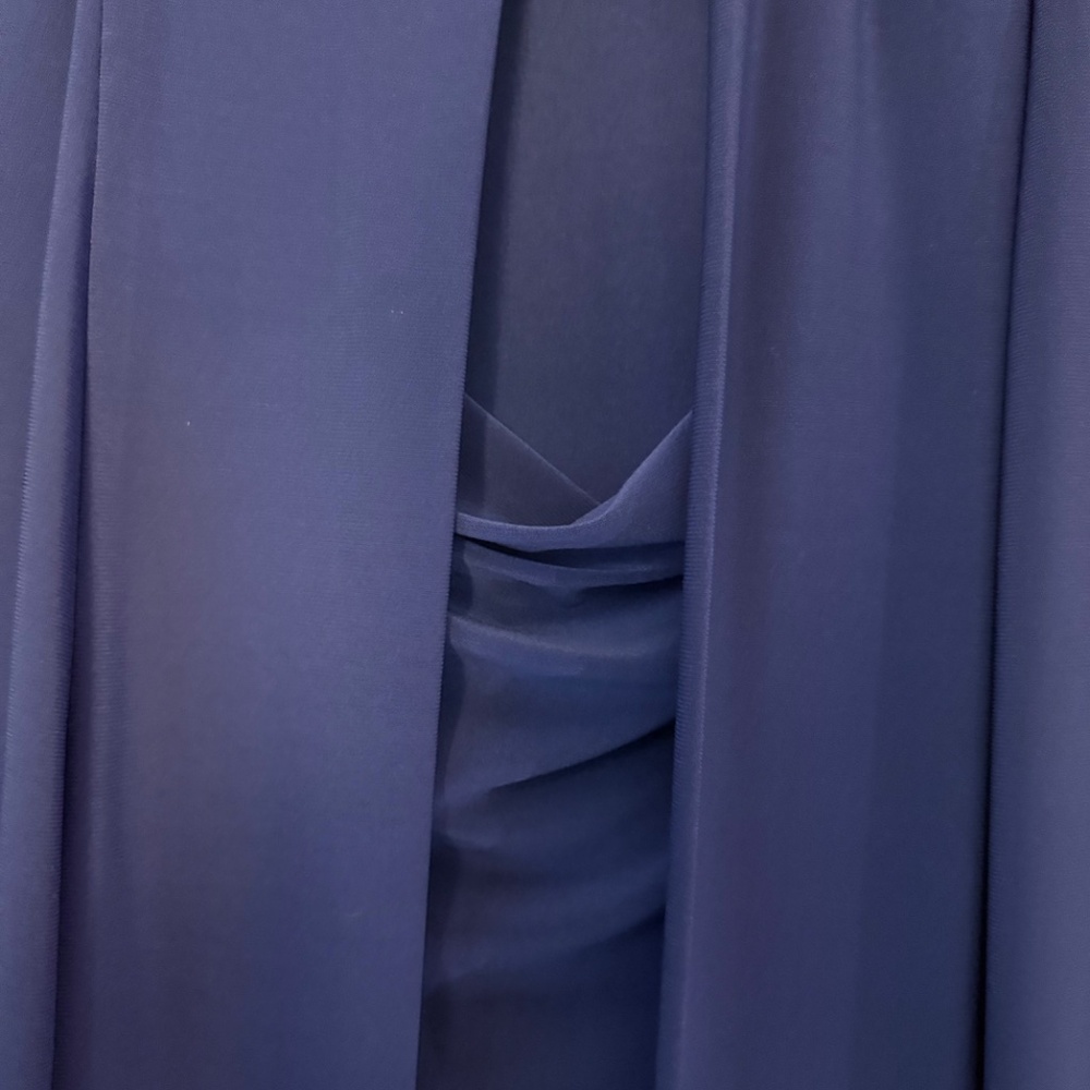 Women’s Long Sleeve Royal Blue Cocktail Dress 1X - Picture 6 of 13